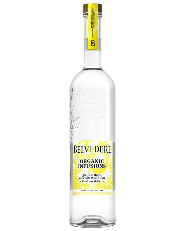 Belvedere Organic Infusions Lemon & Basil 1L