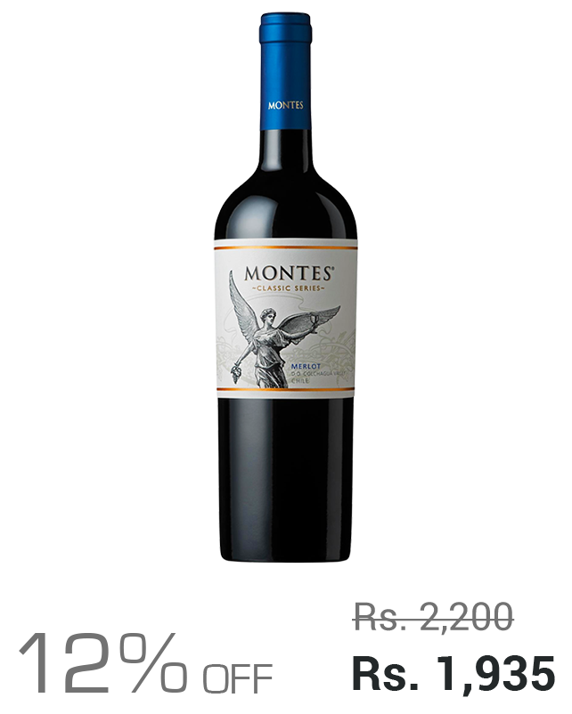 Montes Classic Merlot 750ML (12% OFF) Montes Classic Merlot 750ML (12% OFF)