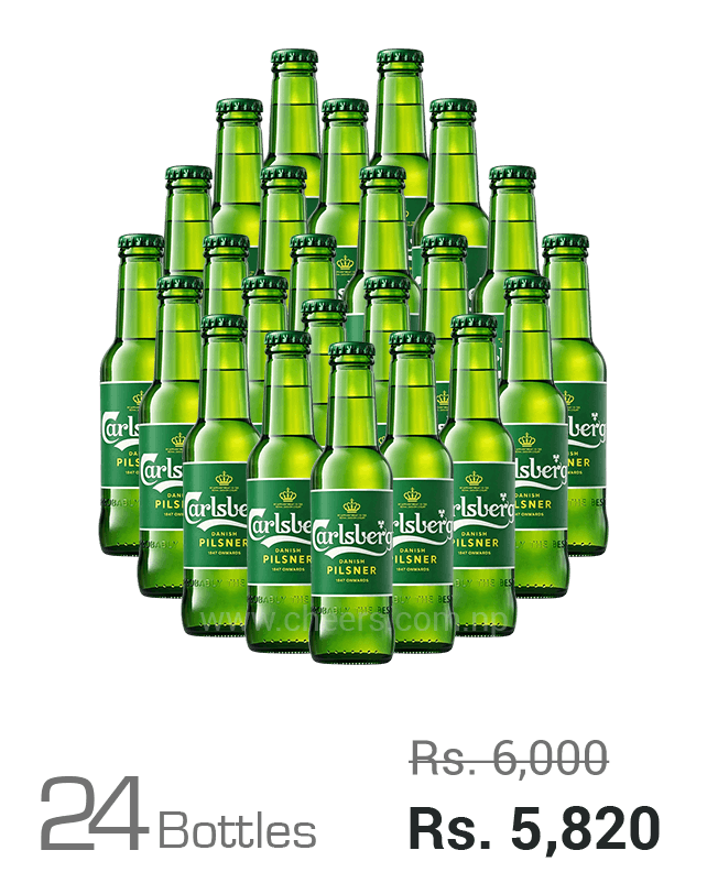 Carlsberg Danish Pilsner 330ML x 24 Bottles