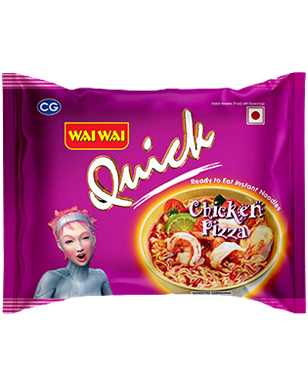 Wai Wai Quick Chicken Pizza Instant Noodles 60G