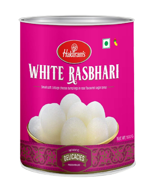 Haldiram's White Rasbhari 500G