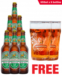 Barahsinghe Pale Ale 650ML x 6 Bottles + 2 Glasses Free