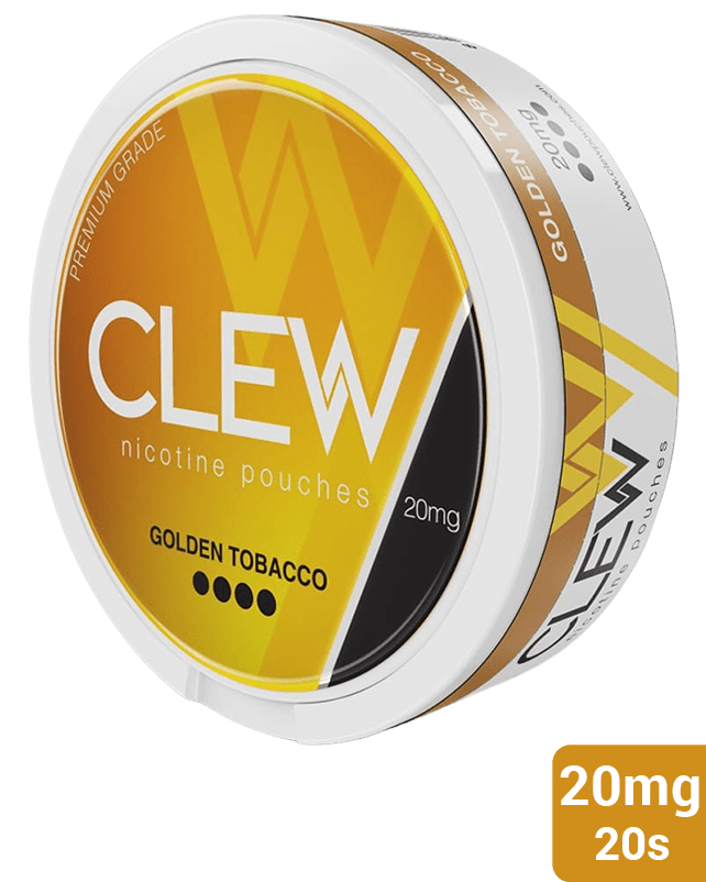 clew tobacco pouches CLEW Nicotine Pouch Golden Tobacco 20mg