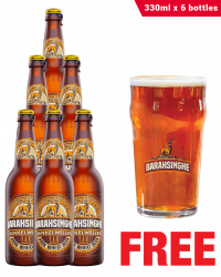 Barahsinghe Dunkelweizen 330ML x 6 Bottles + 1 Glass Free