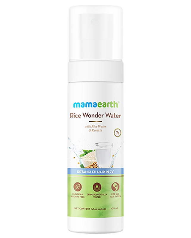 MamaEarth Rice Wonder Water with Keratin for Detangled Hair in 7 Seconds  100ML - Cheers Online Store Nepal