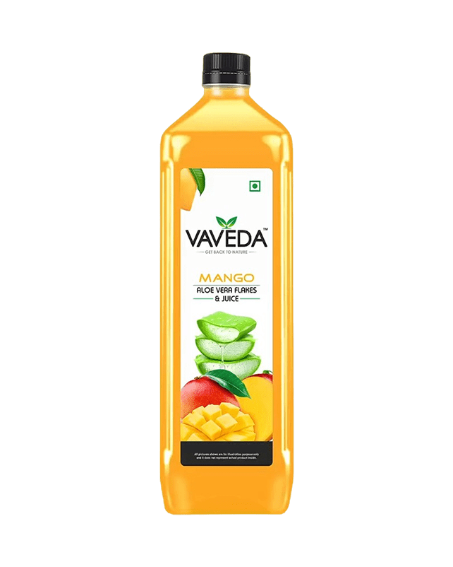 Vaveda Mango Aloe Vera Flakes & Juice 200ML Vaveda Mango Aloe Vera Flakes & Juice 200ML
