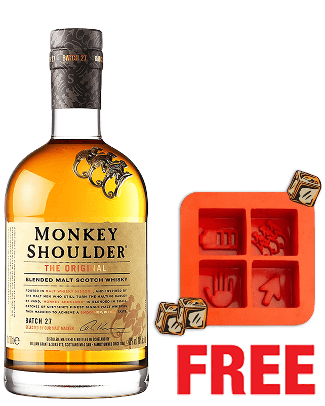 Monkey Shoulder The Original 700ML + 1 Ice Mould Free - Cheers