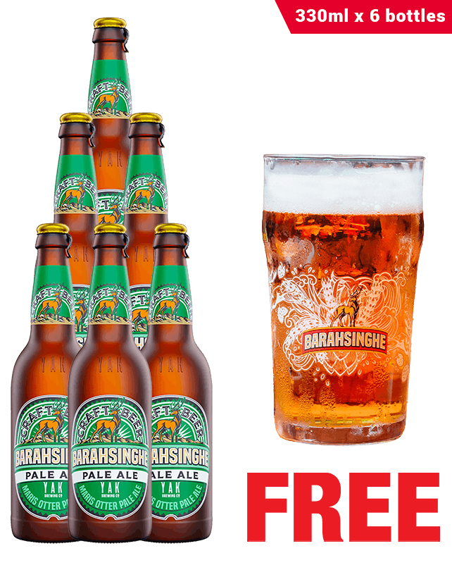Barahsinghe Pale Ale 330ML x 6 Bottles + 1 Glass Free