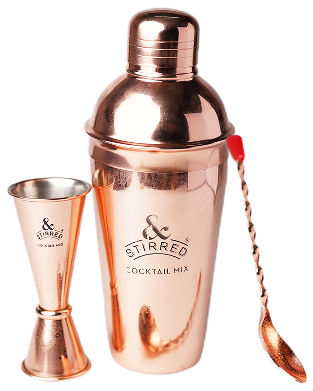 &Stirred Rose Gold Bar Set &Stirred Rose Gold Bar Set