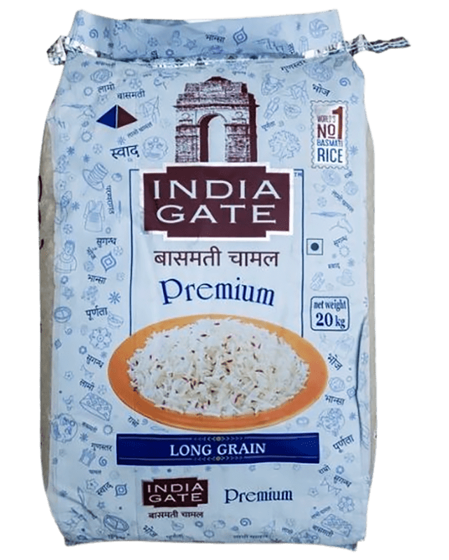 India Gate Premium Basmati Rice 20KG India Gate Premium Basmati Rice 20KG