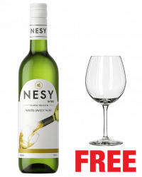 Nesy Classic Premium Sweet White 750ML + 1 Wine Glass Free