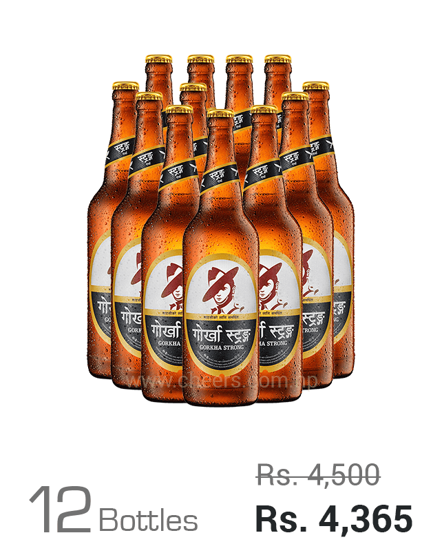 Gorkha Strong 650ML x 12 Bottles