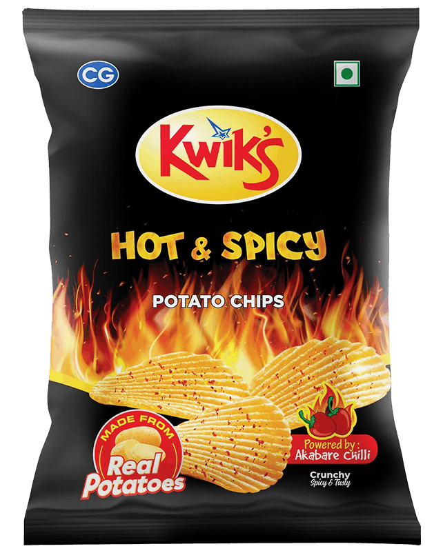 Kwik's Hot & Spicy Potato Chips 41G