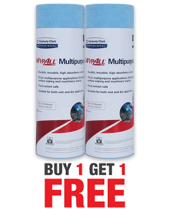 Kimberly Clark WypAll Multipurpose Wipes 50 Sheets Buy1 Get1 Free Kimberly Clark WypAll Multipurpose Wipes 50 Sheets Buy1 Get1 Free