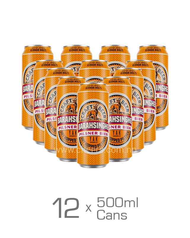 Barahsinghe Craft Pilsner 500ML x 12 Cans