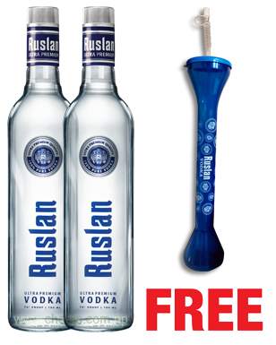 Ruslan Ultra 750ML x 2 Bottles + 1 Yardstick Free Ruslan Ultra 750ML x 2 Bottles + 1 Yardstick Free