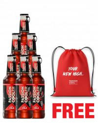 Passion Cooler Alco Cola 275ML x 6 Bottles + 1 Futsal Bag Free