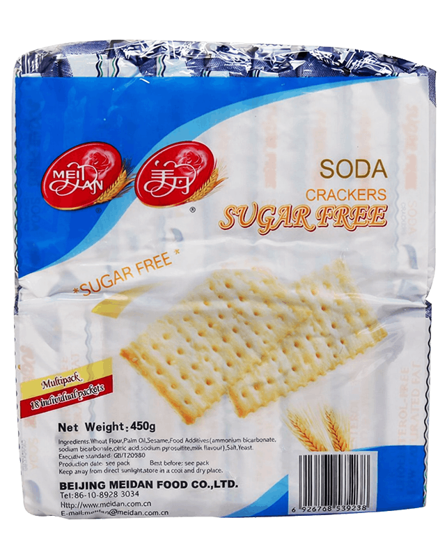 Meidan Sugar Free Soda Crackers 450G (25G x 18's)
