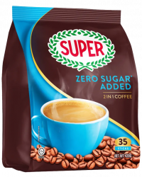 Super Coffee 2-in-1 Zero Added Sugar 420G (12G x 35's)