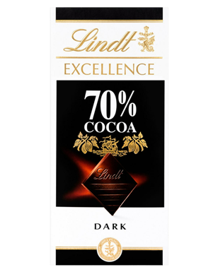 Lindt Excellence 70% Cocoa Intense Dark 100G