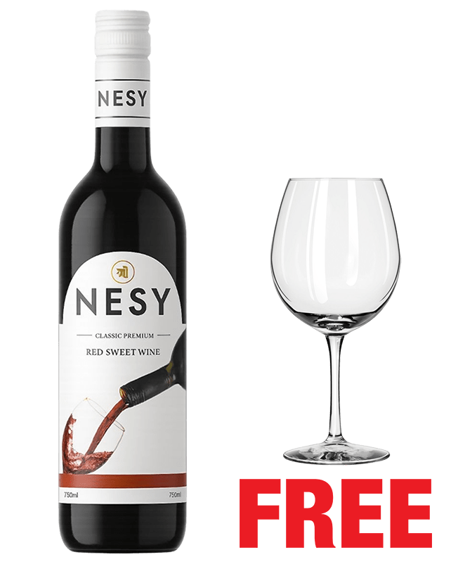 Nesy Classic Premium Sweet Red 750ML + 1 Wine Glass Free
