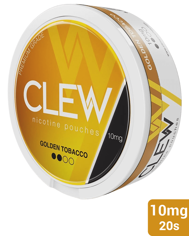 clew chewing tobacco CLEW Nicotine Pouch Golden Tobacco 10mg