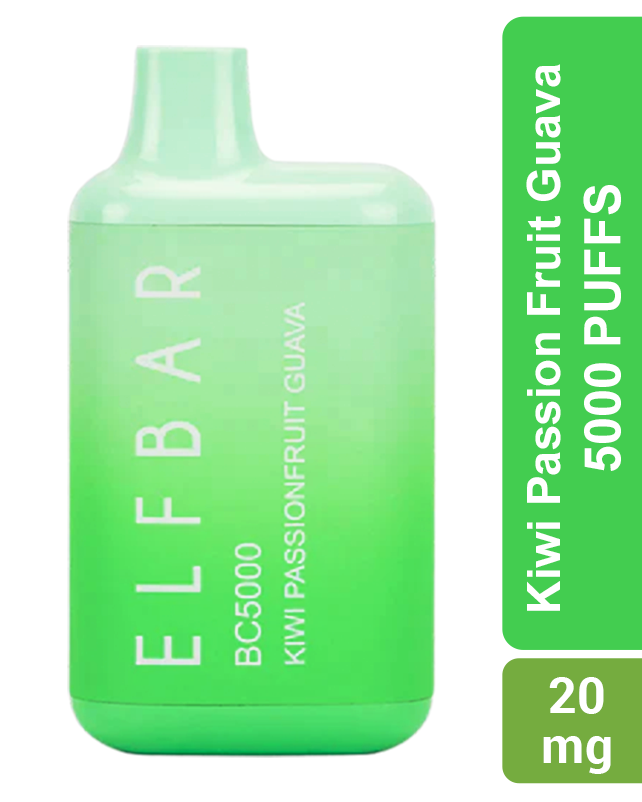 Elfbar BC5000 Kiwi Passion Fruit Guava Disposable Vape 5000 Puffs Elfbar BC5000 Kiwi Passion Fruit Guava Disposable Vape 5000 Puffs