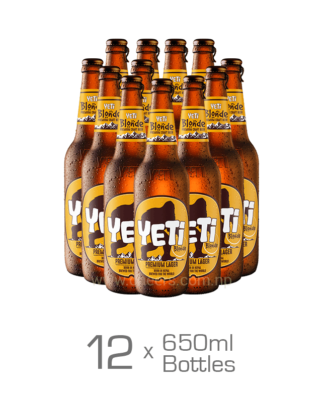 Yeti Blonde Premium Craft Lager 650ML x 12 Bottles
