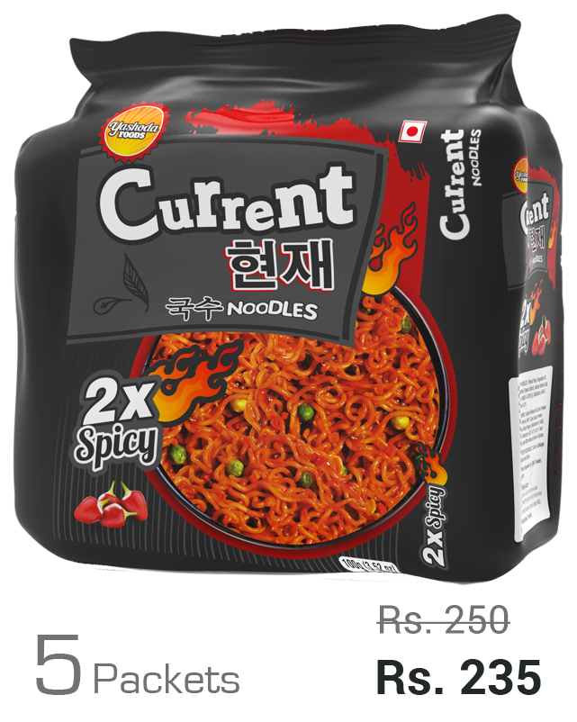 Current 2x Spicy Noodles 100g X 5 Packets Cheers Online Store Nepal