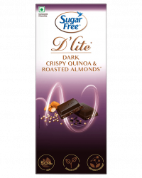 Sugar Free D'Lite Crispy Quinoa & Roasted Almonds 50% Dark Chocolate 80G