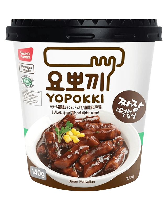 Yopokki Jjajang Topokki (Rice Cake) 140G Cup Yopokki Jjajang Topokki (Rice Cake) 140G Cup