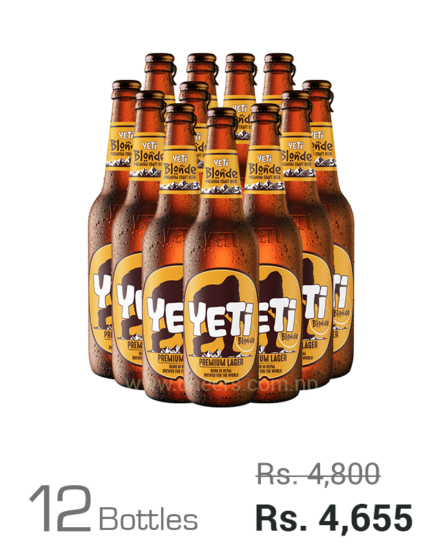 Yeti Blonde Premium Craft Lager Bottle 650ML - Cheers Online Store Nepal