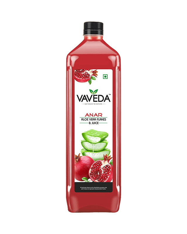 Vaveda Anar Aloe Vera Flakes & Juice 200ML Vaveda Anar Aloe Vera Flakes & Juice 200ML