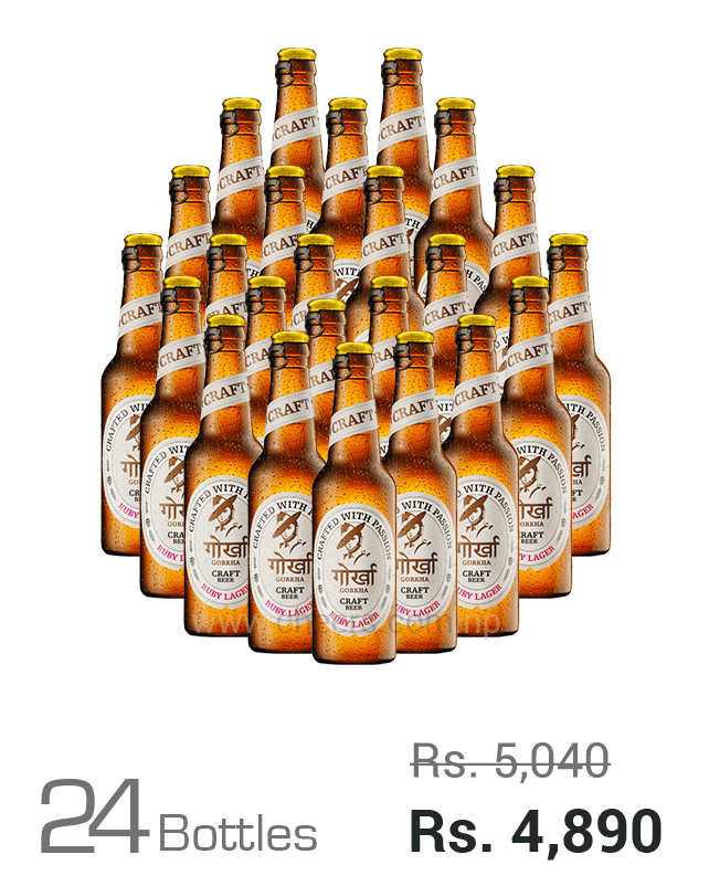 Gorkha Craft Ruby Lager 330ML x 24 Bottles Gorkha Craft Ruby Lager 330ML x 24 Bottles