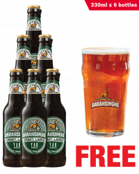 Barahsinghe Craft Lager 330ML x 6 Bottles + 1 Glass Free