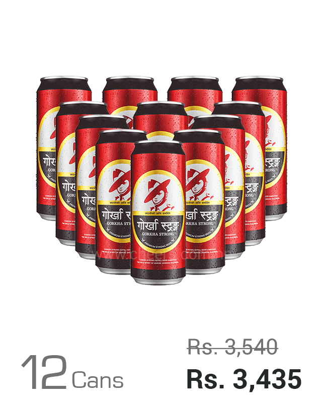 Gorkha Strong 500ML x 12 Cans