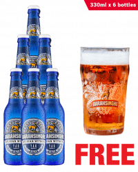 Barahsinghe Belgian Witbier 330ML x 6 Bottles + 1 Glass Free