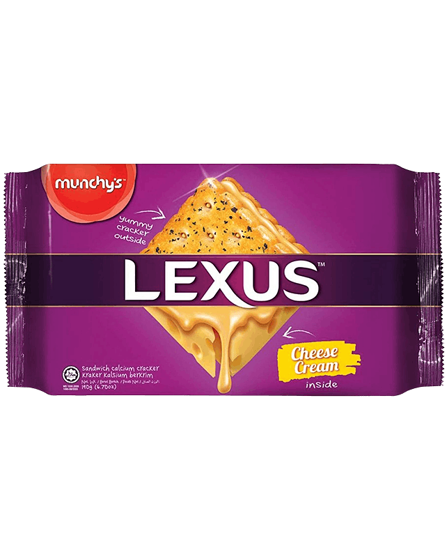 Munchy's Lexus Sandwich Cheese Cream Cracker 244G
