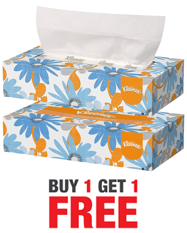 Kimberly Clark Kleenex Facial Tissues 2Ply 100 Pulls Buy1 Get1 Free Kimberly Clark Kleenex Facial Tissues 2Ply 100 Pulls Buy1 Get1 Free