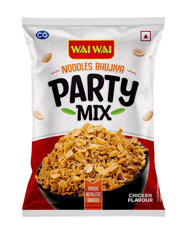 Wai Wai Party Mix Noodles Bhujiya Chicken Flavour 200G Wai Wai Party Mix Noodles Bhujiya Chicken Flavour 200G