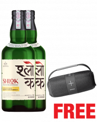 Shlok Whisky 750ML x 2 Bottles + 1 Bluetooth Speaker Free