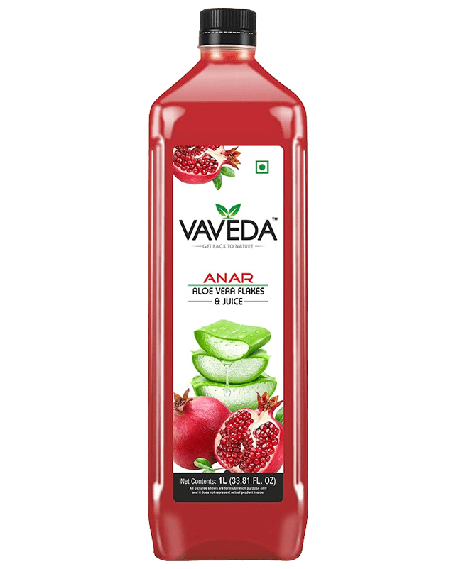 Vaveda Anar Aloe Vera Flakes & Juice 1L Vaveda Anar Aloe Vera Flakes & Juice 1L