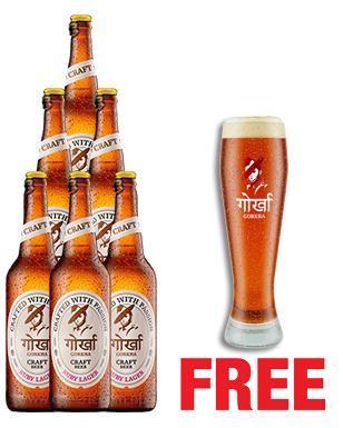Gorkha Craft Ruby Lager 650ML x 6 Bottles + 1 Glass Free Gorkha Craft Ruby Lager 650ML x 6 Bottles + 1 Glass Free