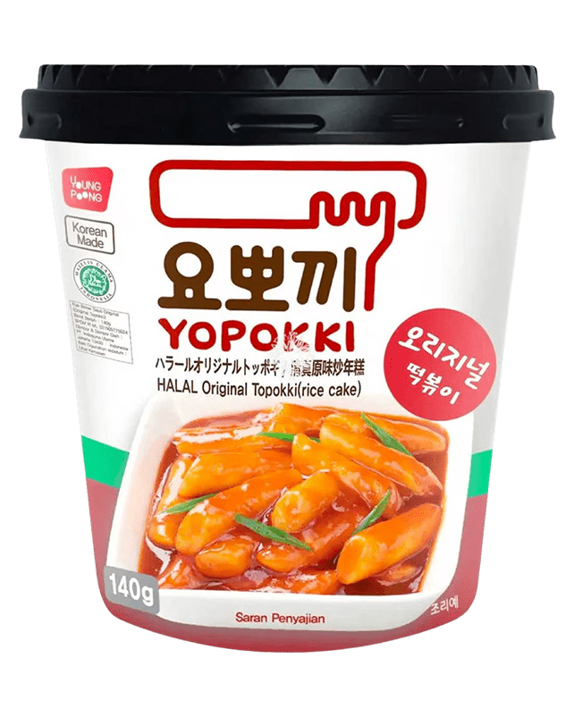 Yopokki Original Topokki (Rice Cake) 140G Cup Yopokki Original Topokki (Rice Cake) 140G Cup